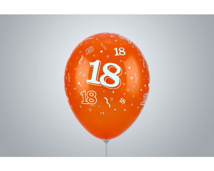 Ballons D Anniversaire Avec Nombre 18 35 Cm Orange Ballon Box Ag Steinhausen